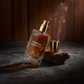 Tom Ford Oud Wood 8mL perfume decant on dark smoky surface